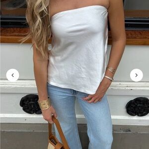 Vestique Silk White Top